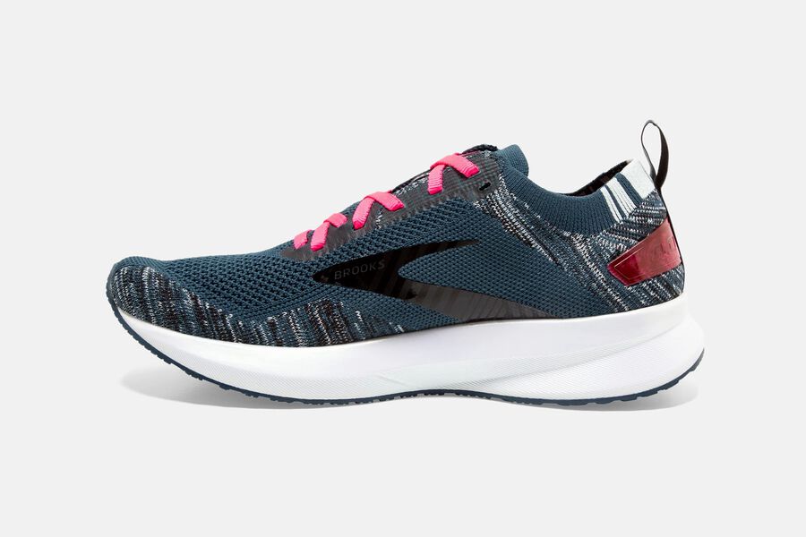 Levitate 4 Road Brooks Running Shoes NZ Womens - Navy/Black/Pink - LOKSZN-127